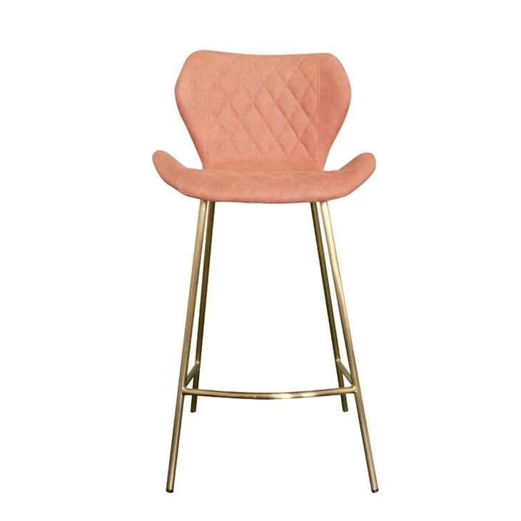 Chaise de bar avec revêtement en tissu nordique