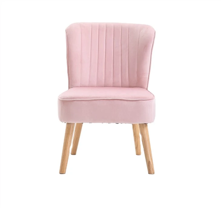 Fauteuils en velours rose