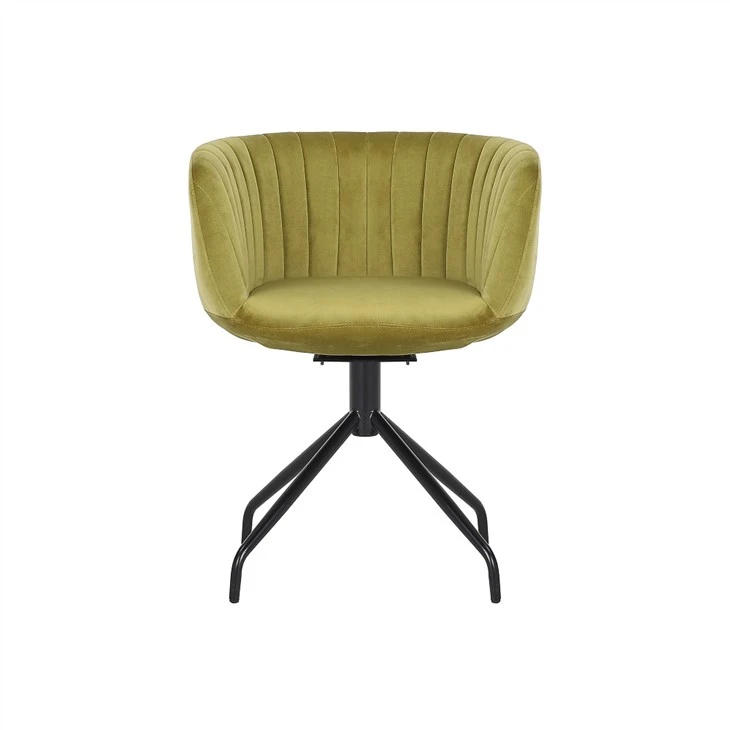 Chaise de loisirs pivotante ergonomique avec housse en tissu
