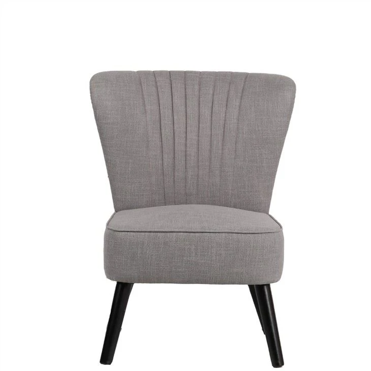 Bonne chaise de canapé en tissu doux avec pieds en bois