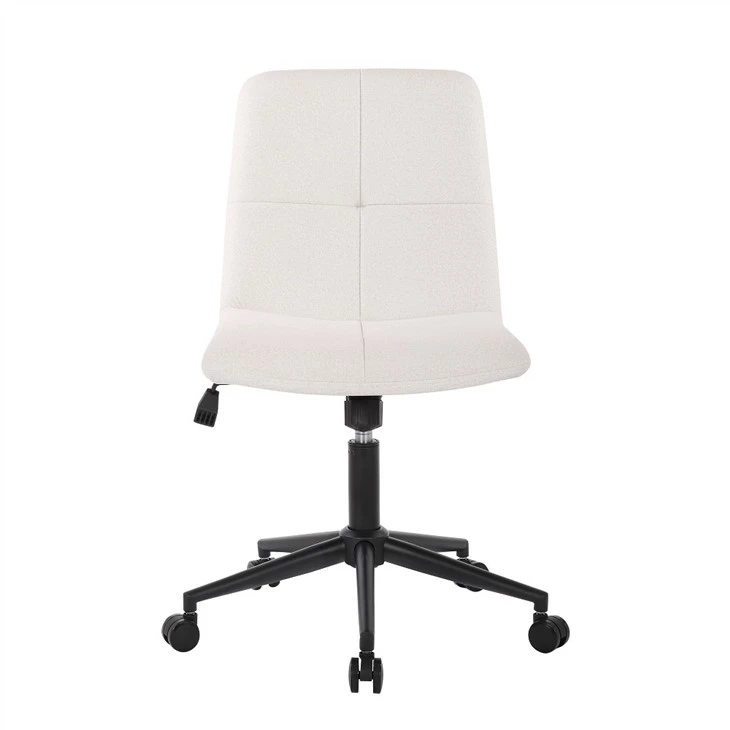 Chaise ergonomique en tissu pivotante, chaise de bureau à domicile