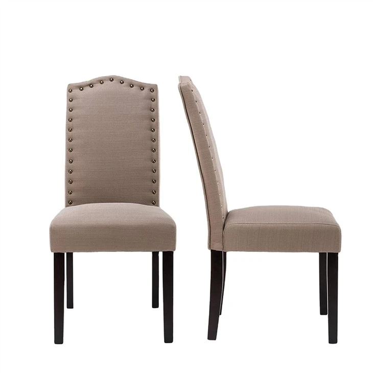 Chaise de salle à manger en tissu nordique