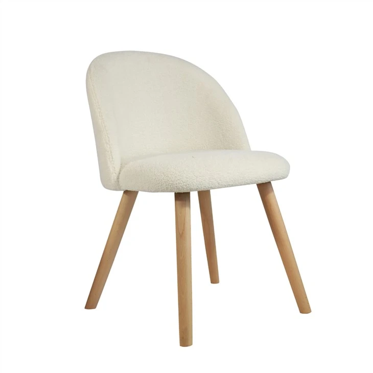 Chaise de salle à manger de haute qualité avec housse en cachemire