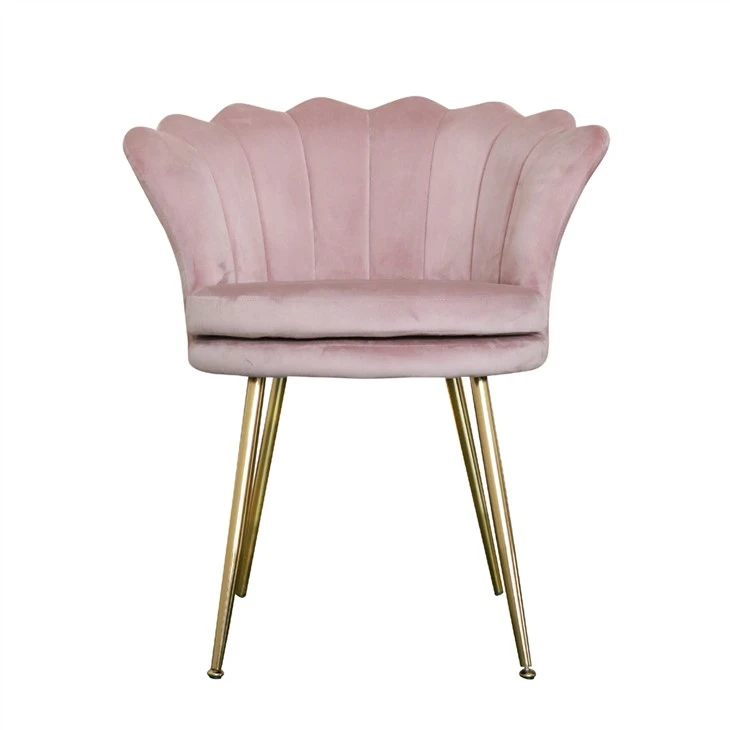Chaise de salle à manger moderne en velours
