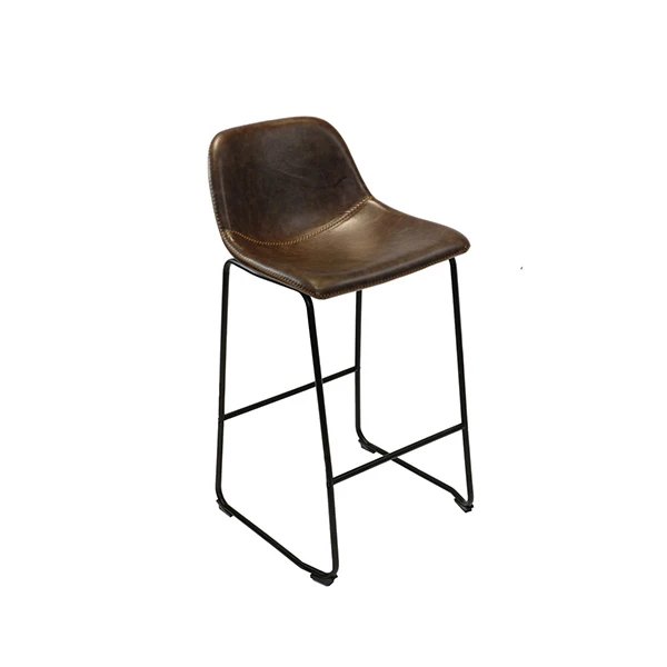 Chaise en cuir de tabourets de bar de salon