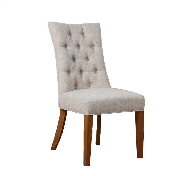 Chaise de salle à manger confortable avec housse en tissu