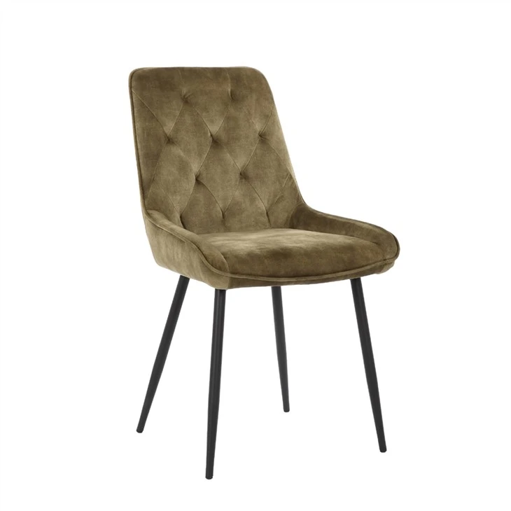 Chaise de salle à manger de luxe moderne avec housse en tissu