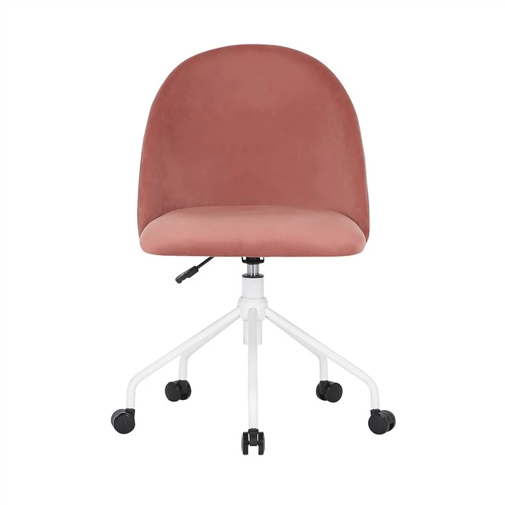 Chaise de bureau à domicile pivotante de style Morden avec couverture en tissu velours