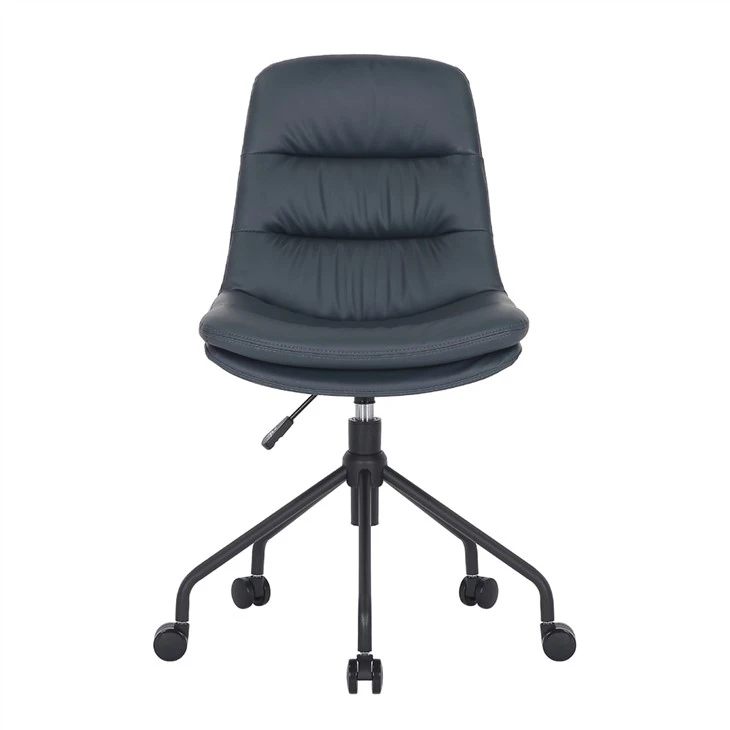 Chaise de bureau à domicile pivotante nordique en PU