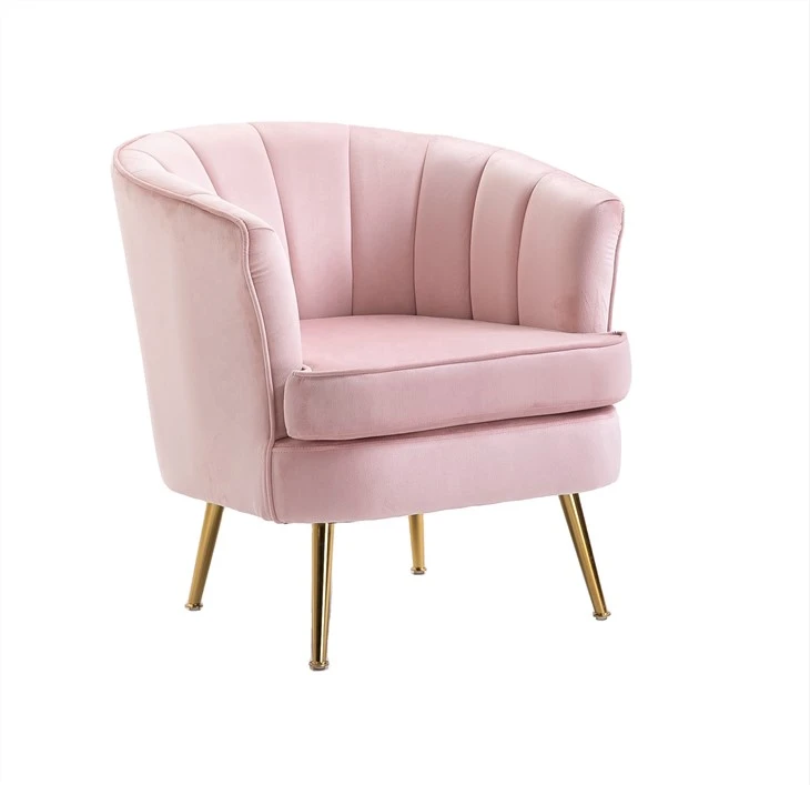 Fauteuils de loisirs roses modernes