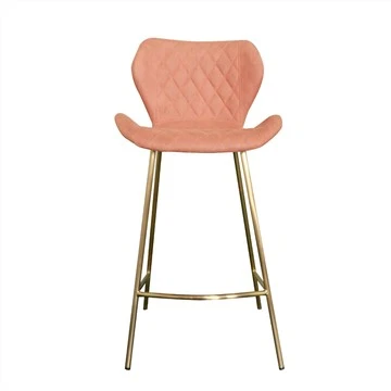 Chaise de bar avec revêtement en tissu nordique