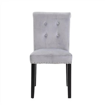 Chaise de salle à manger avec couverture en tissu velours de style européen
