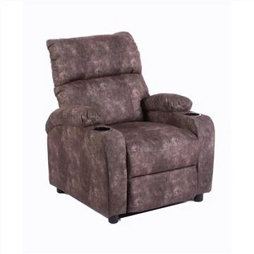 Canapé inclinable simple avec fauteuil en tissu