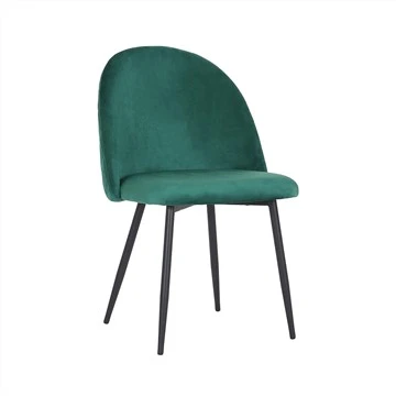 Chaise de salle à manger en velours de nouveau design à la mode