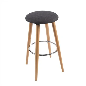 Tabouret de bar recouvert de tissu