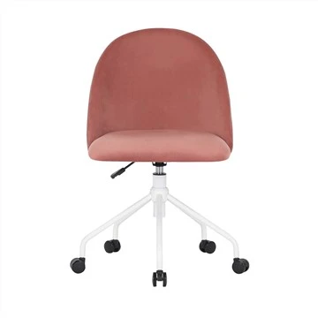 Chaise de bureau à domicile pivotante de style Morden avec couverture en tissu velours