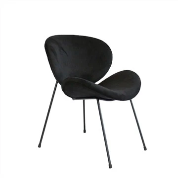 Chaise de salle à manger à cadre métallique, chaise de loisirs rembourrée, chaise d'appoint