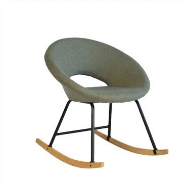 Fauteuil à bascule avec housse en tissu doux