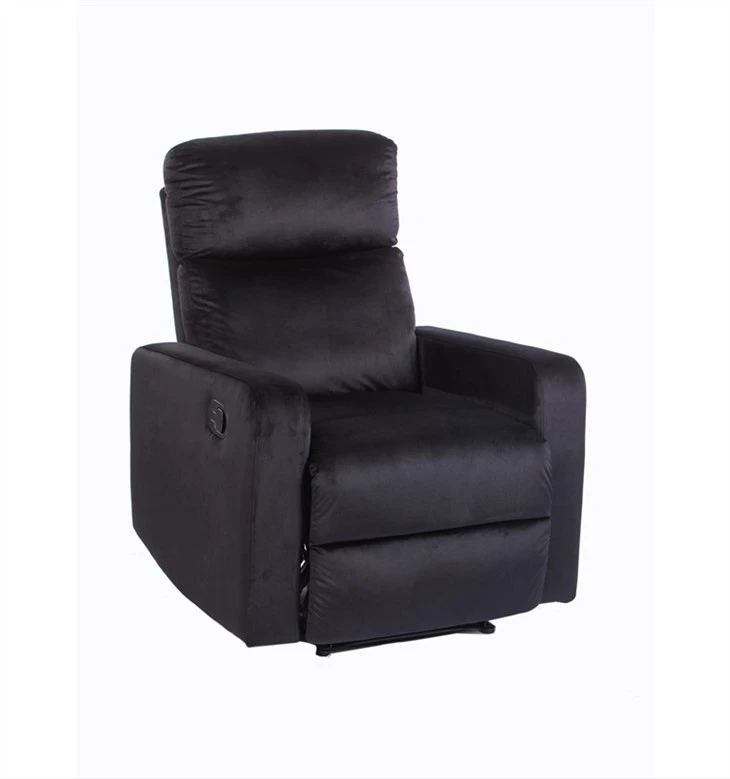 Canapé inclinable simple en tissu velours