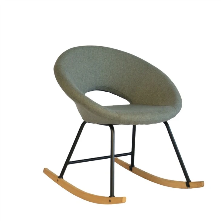 Fauteuil à bascule avec housse en tissu doux