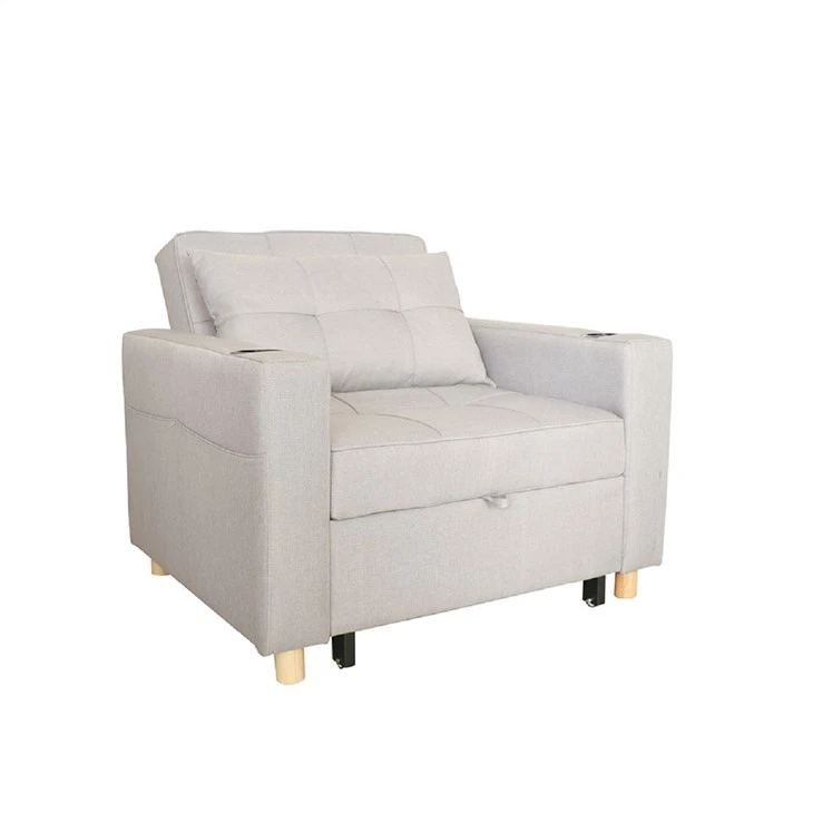 Fauteuil-lit convertible en lin