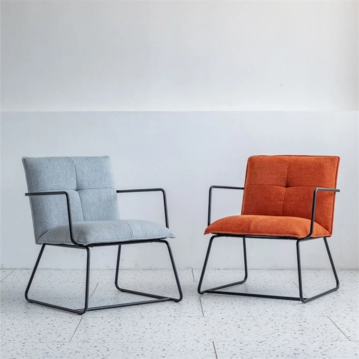 Fauteuils Chaise confortable en tissu rembourrée