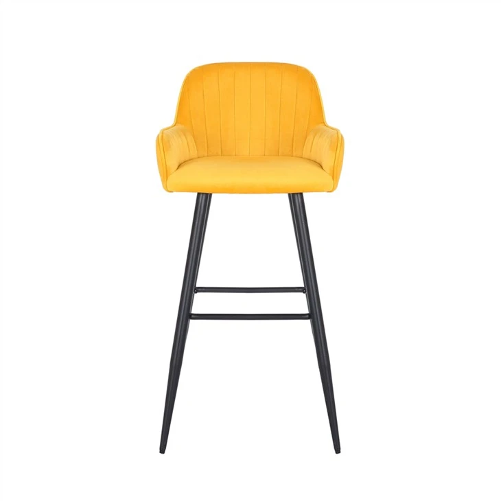 Tabourets de bar à couverture en tissu personnalisés
