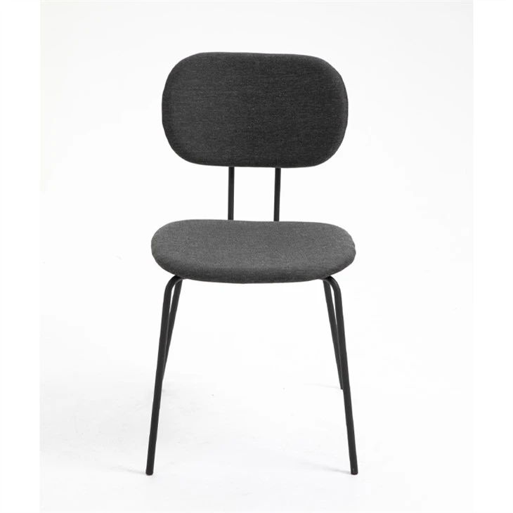 Chaises de salle à manger avec revêtement en tissu