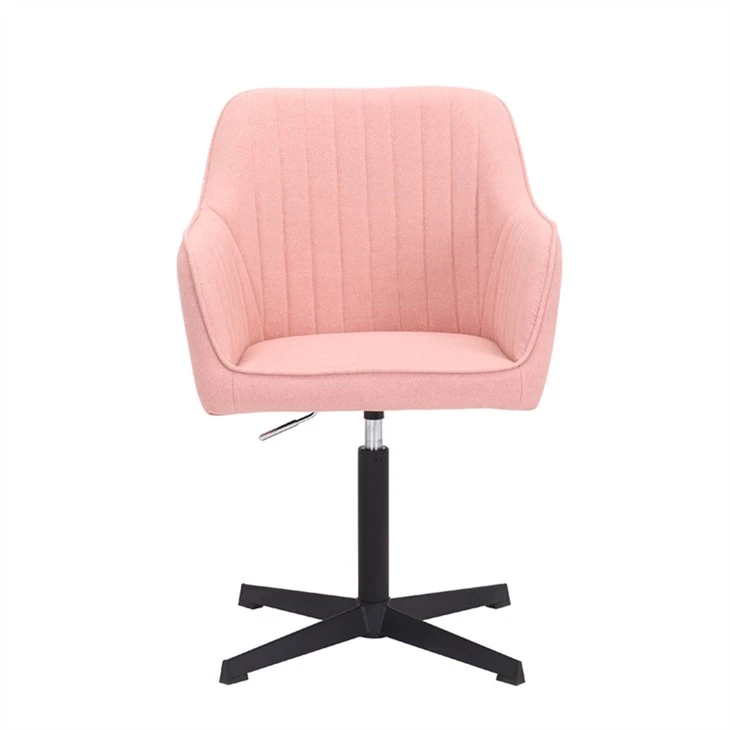 Bureaux et chaises de bureau à domicile rembourrés en tissu, sans roues