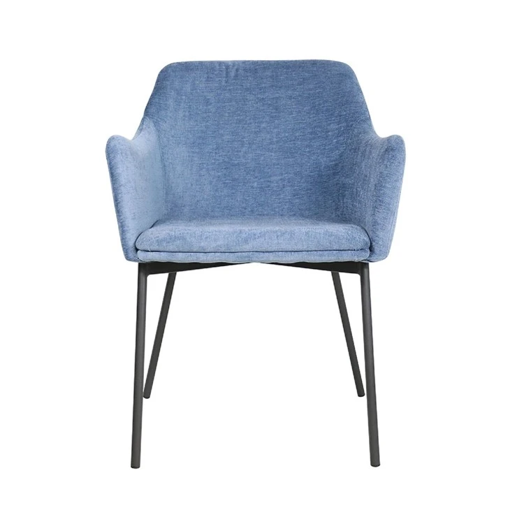 Chaise de salle à manger en velours, nouveau design à la mode