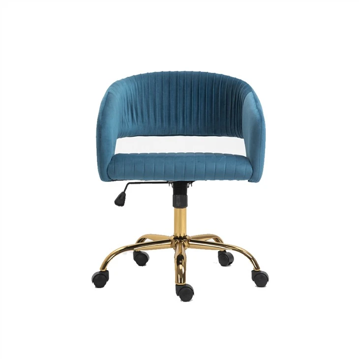 Chaise de bureau à domicile avec pieds en métal, chaise de studio