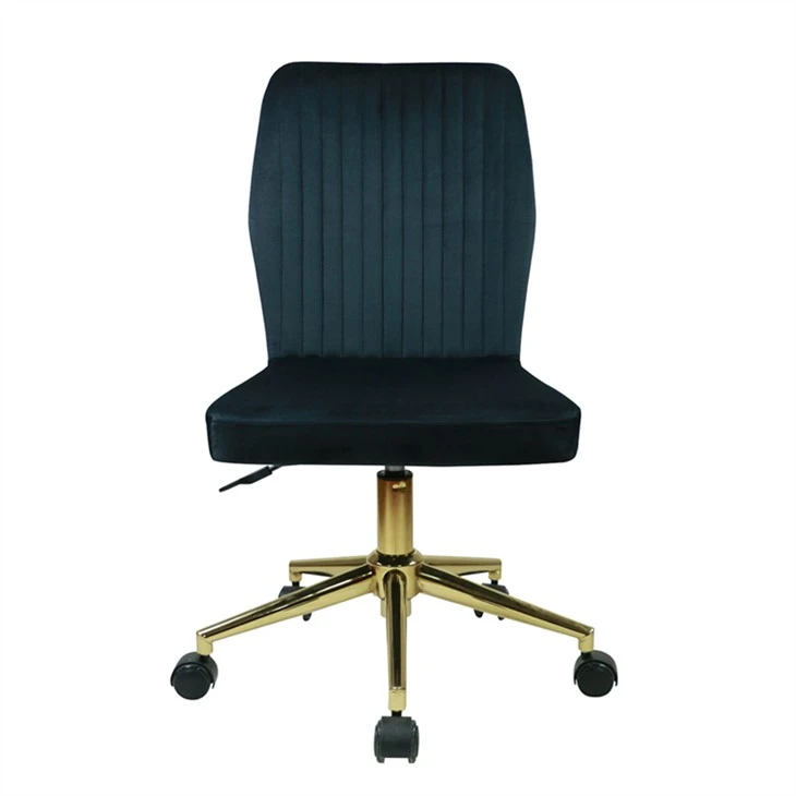 Chaise de bureau à domicile verticale à dossier moyen sans accoudoir