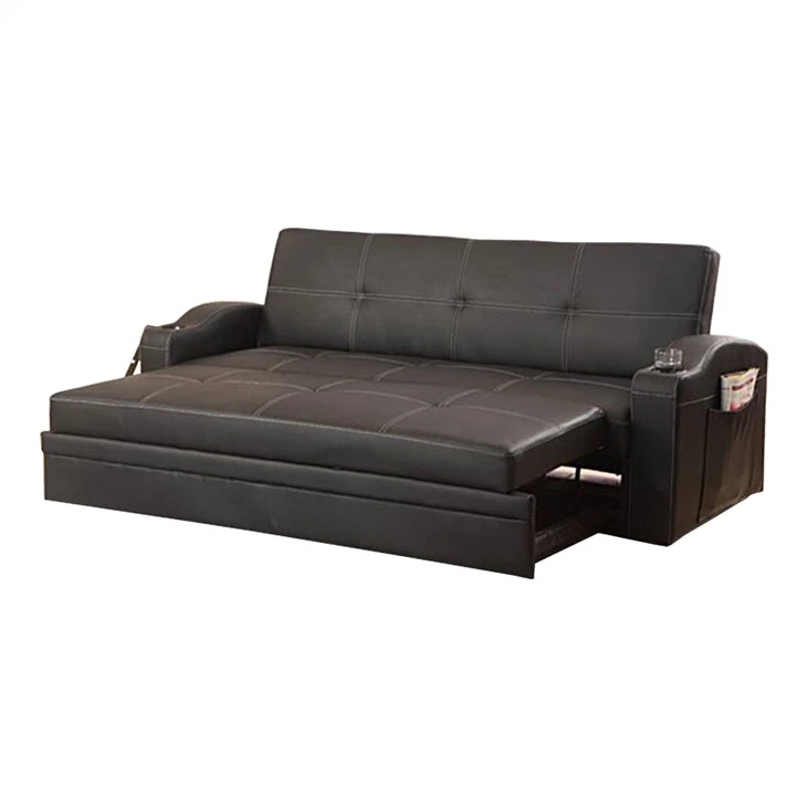 Canapé-lit pliable en cuir PU
