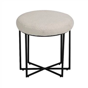 Chaise de salle à manger circulaire en tissu