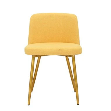 Chaises de salle à manger avec pieds en métal doré