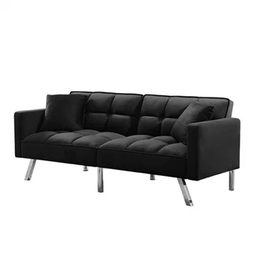 Canapé de salon convertible en tissu lin