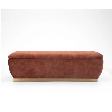 Banc de rangement pour la maison, grand pouf pliant
