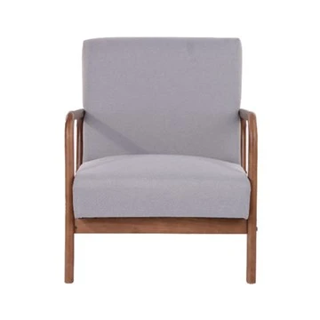 Chaise de loisirs en bois du milieu du siècle avec accoudoirs