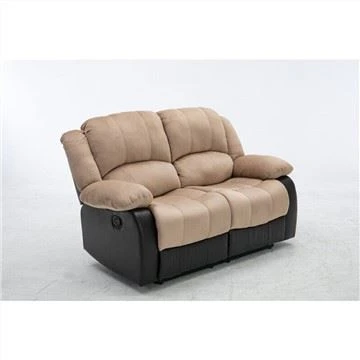 Canapé inclinable réglable en cuir et tissu PU