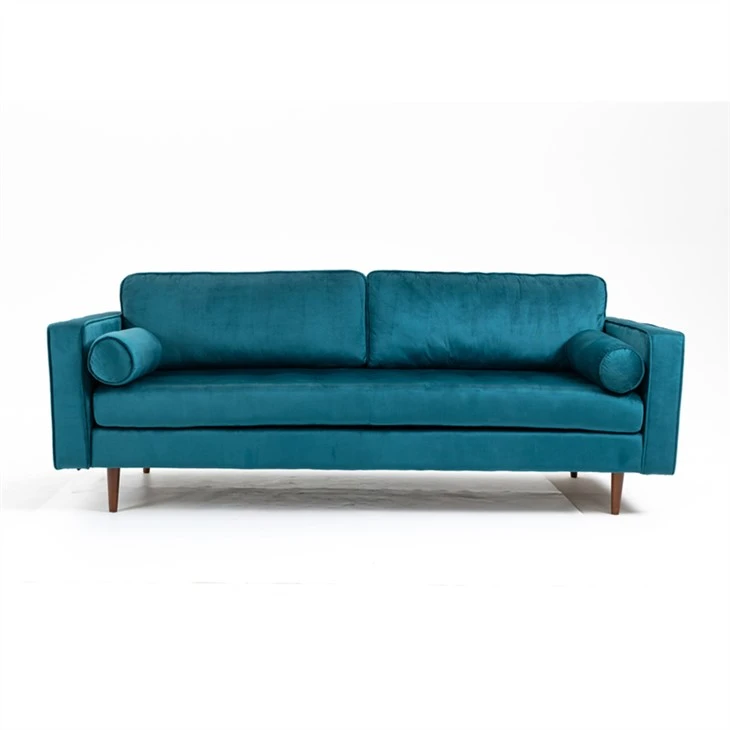 Canapé moderne en tissu velours de luxe léger
