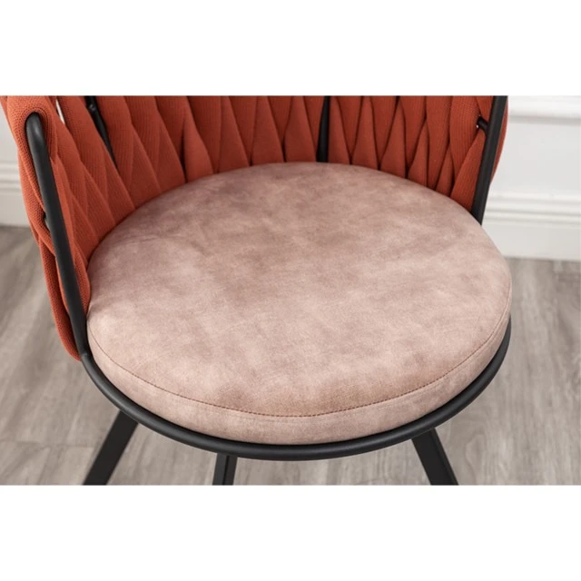 Partner Leisure Chair With Fabric And Metal Backrest