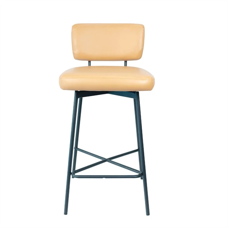 Chaise de bar/tabouret en métal/tabouret de comptoir rembourré avec repose-pieds