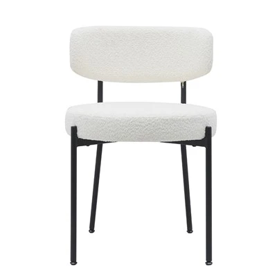 Partner Teddy Housse en tissu velours CHAISE DE SALLE À MANGER KAESHA