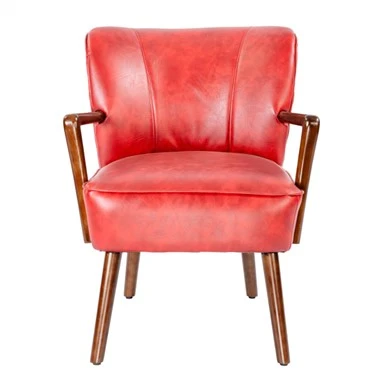 Chaise d'appoint en bois, fauteuil de lecture de loisirs PRAPIROON-P