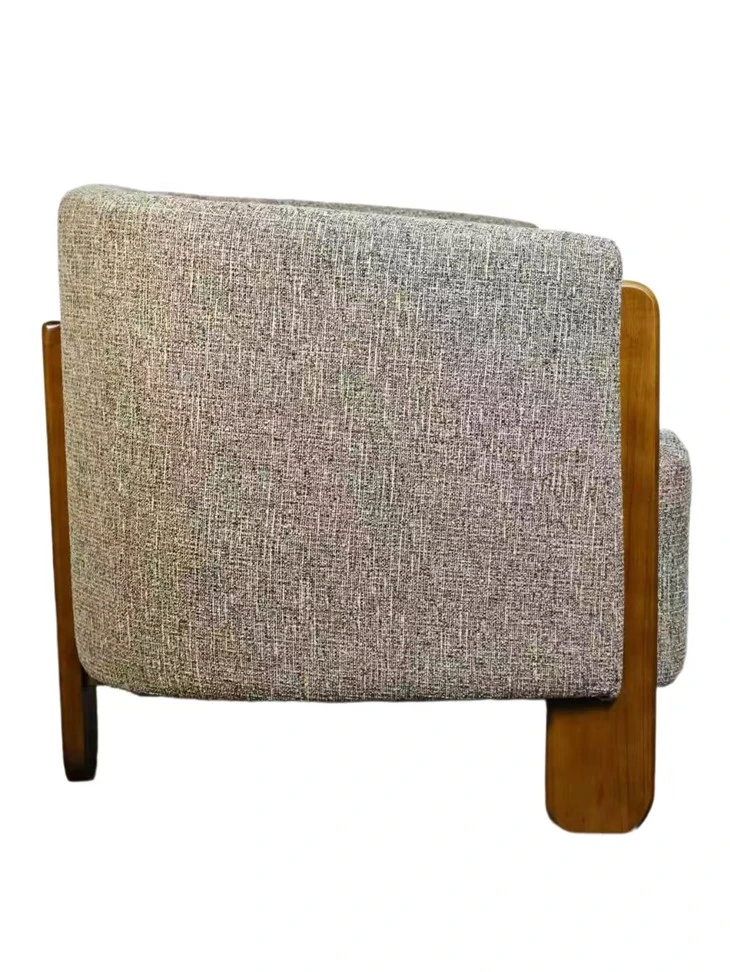 Chaise d'appoint en bois tapissée par coutume de fauteuil pour l'ODM d'OEM de salon disponible