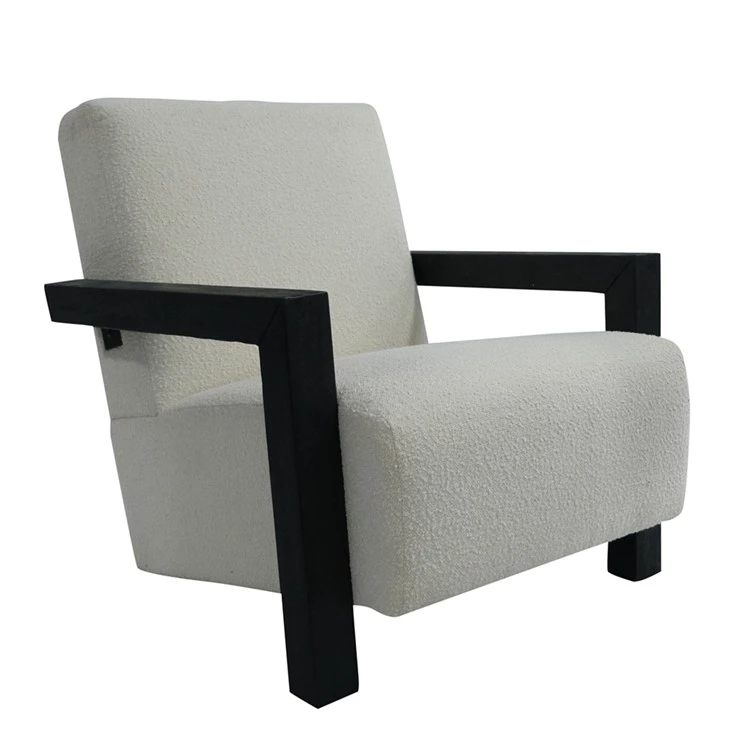 Fauteuil à cadre en bois|Chaise d