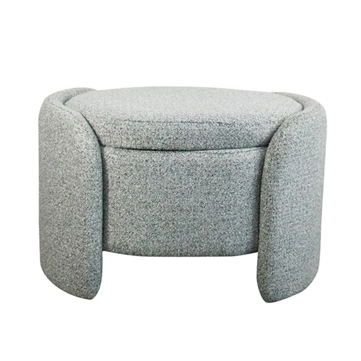 Banc ottoman de rangement en tissu