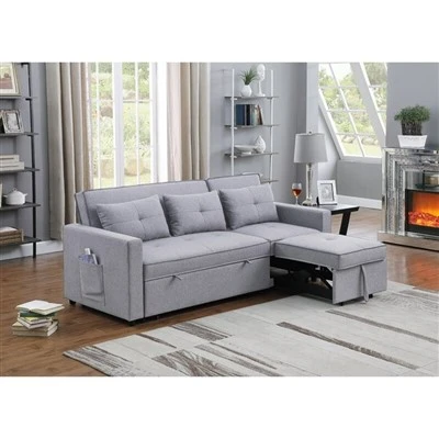 Housse de canapé convertible en tissu lin WILLOW