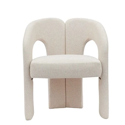 Fauteuil recouvert de tissu, chaise de salle à manger, chaise d'appoint