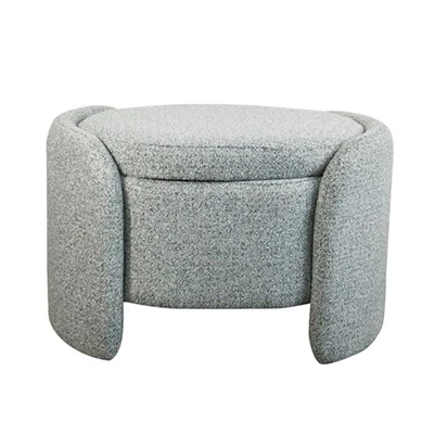 Banc ottoman de rangement en tissu